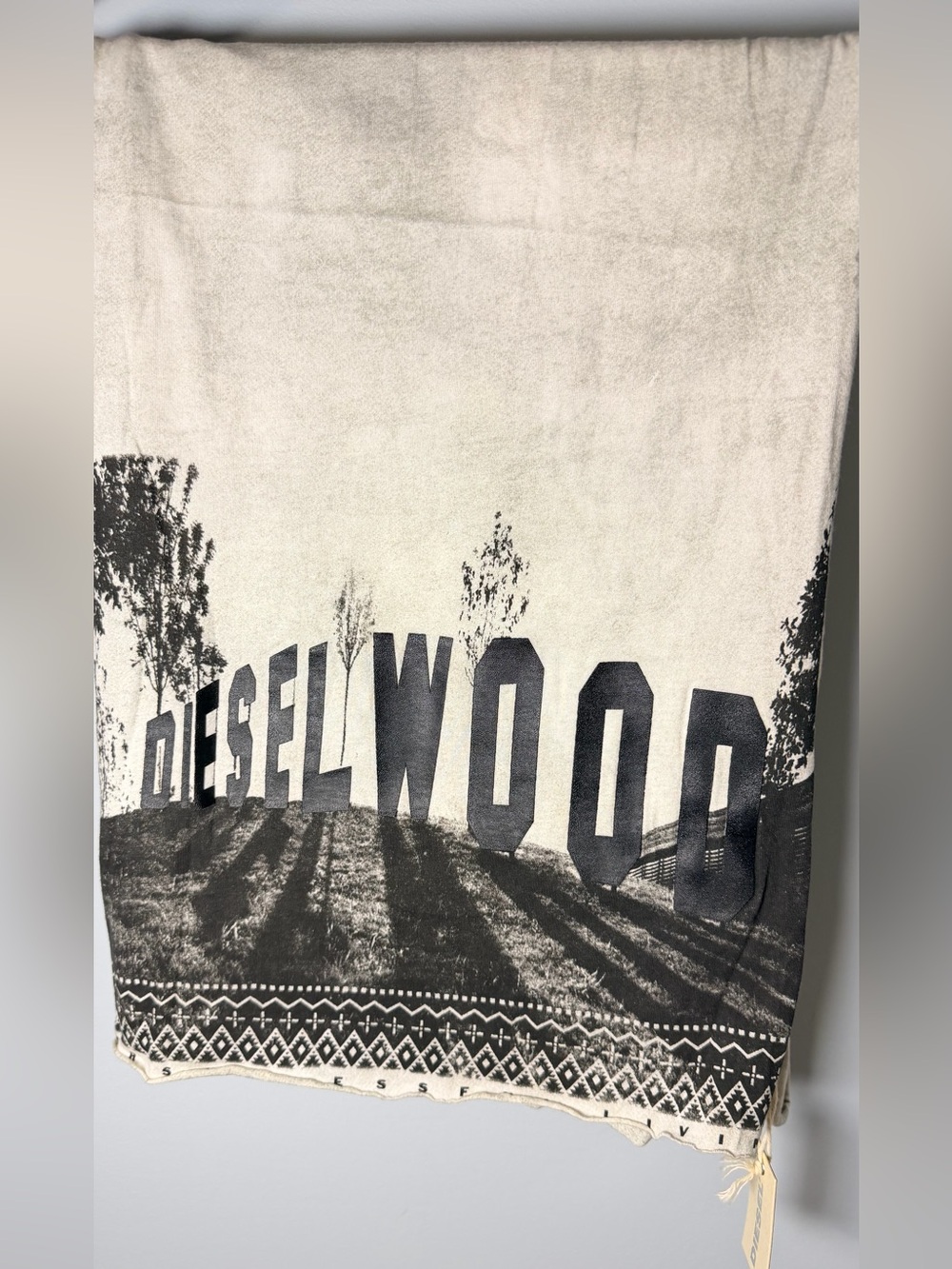DIESEL WOOD SCARF NWT